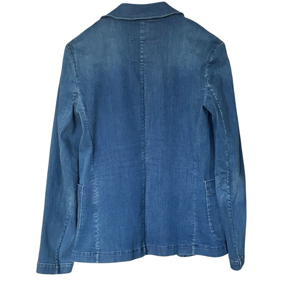 Frank & Eileen Dublin Tailored Blazer | Italian Performance Denim Flax Blue XS - Picture 7 of 11